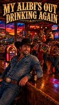 My alibi's out drinking again-song download